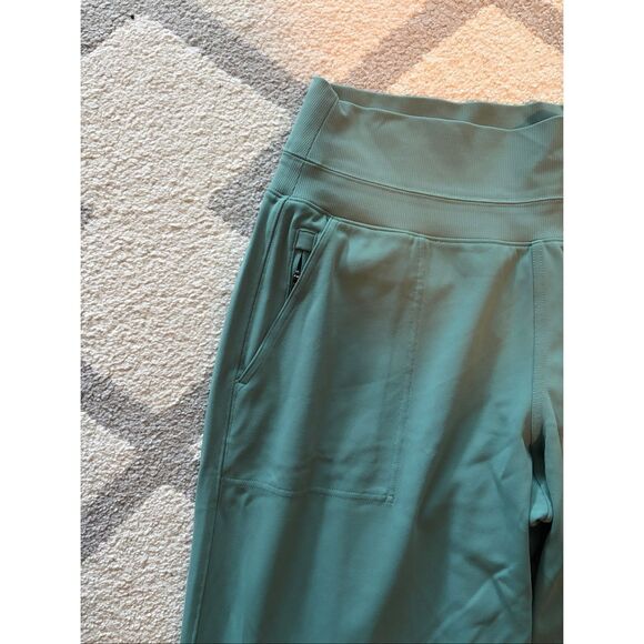 Athleta Venice Wide Leg Pants Women’s Large Deep Ocean Teal Green - Picture 4 of 6